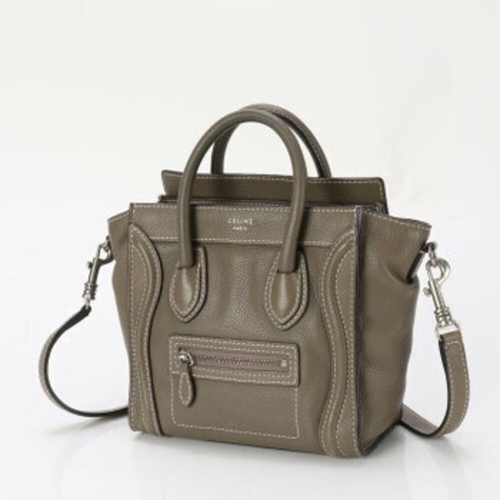 Celine Luggage Shopper leather handbag tote bag shoulder MME - Picture 2 of 14